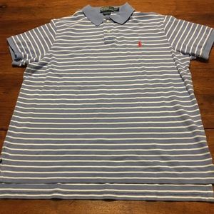 NWOT Ralph Lauren polo stripe blue white